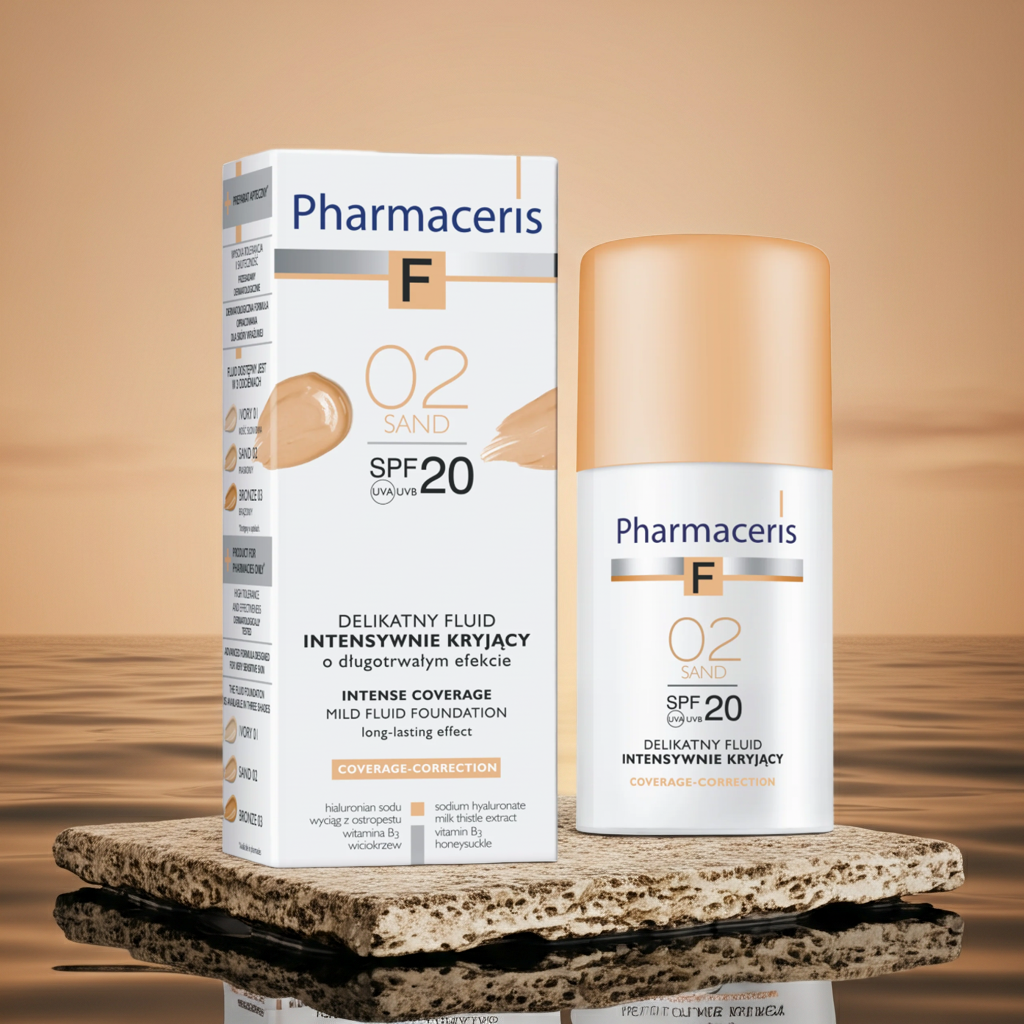 Pharmaceris F Fluid Foundation SPF 50+ Sand 02 30ml
