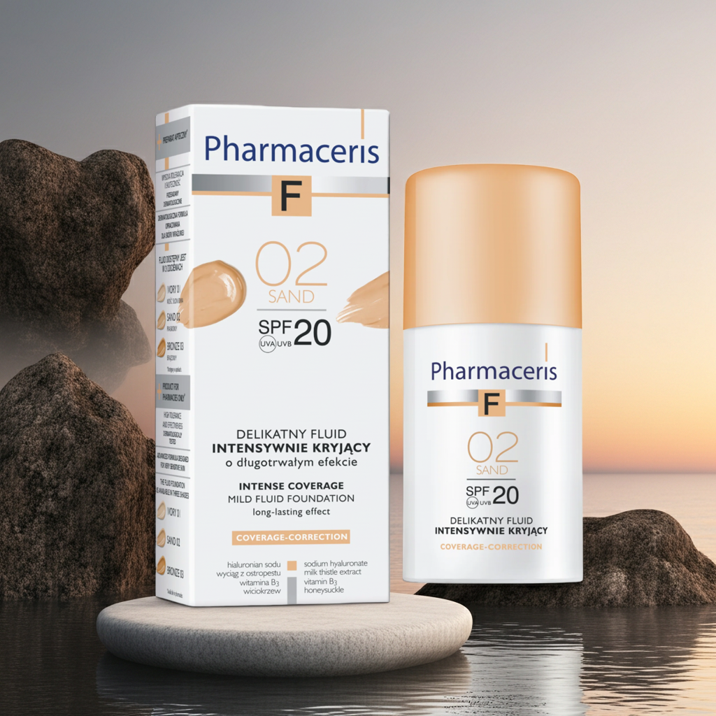Pharmaceris F Fluid Foundation SPF 50+ Sand 02 30ml